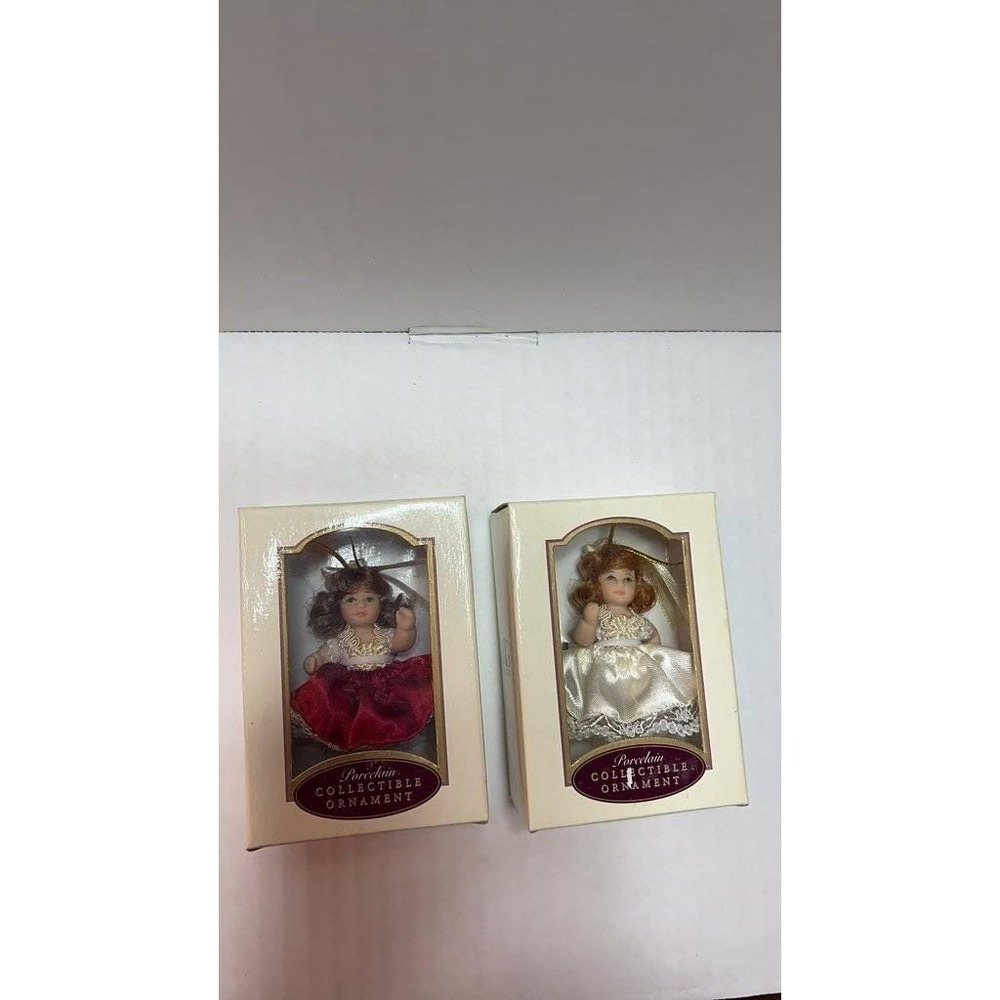 Porcelain‎ Collectible Ornament Dolls in Original Boxes